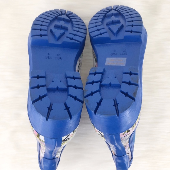 Jeffrey Campbell Cloudy Chelsea Rain Boot Comic - Picture 7 of 7